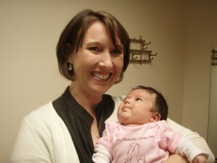 Stephanie with baby